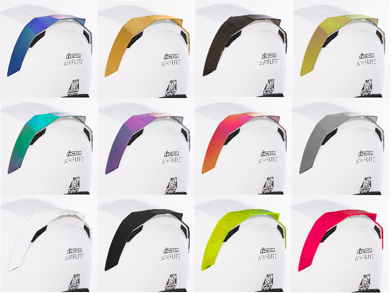 Replacement Rear Spoiler for Icon Airflite Helmet - All Colors