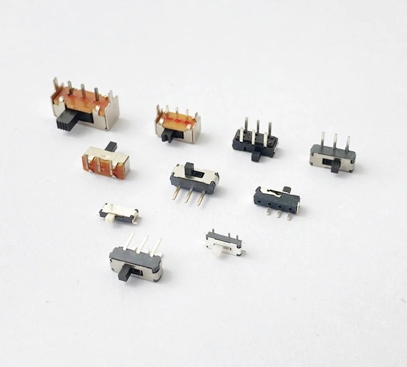 100PCS Tact Slide Toggle Switch MS MSK SS Micro Power Horizontal Insert 2/3 Gear