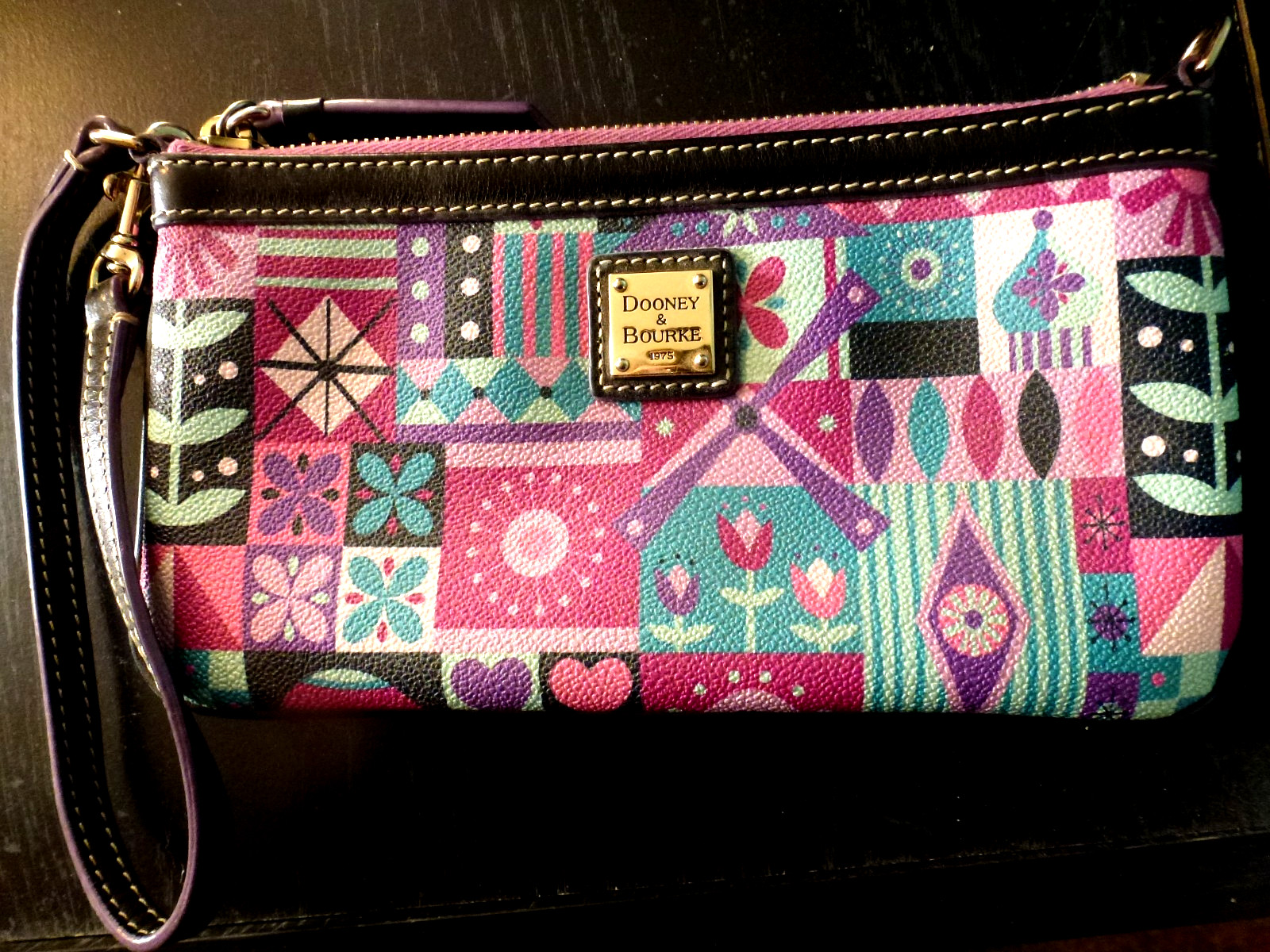 Disney Dooney & Bourke It's A Small World Wristlet