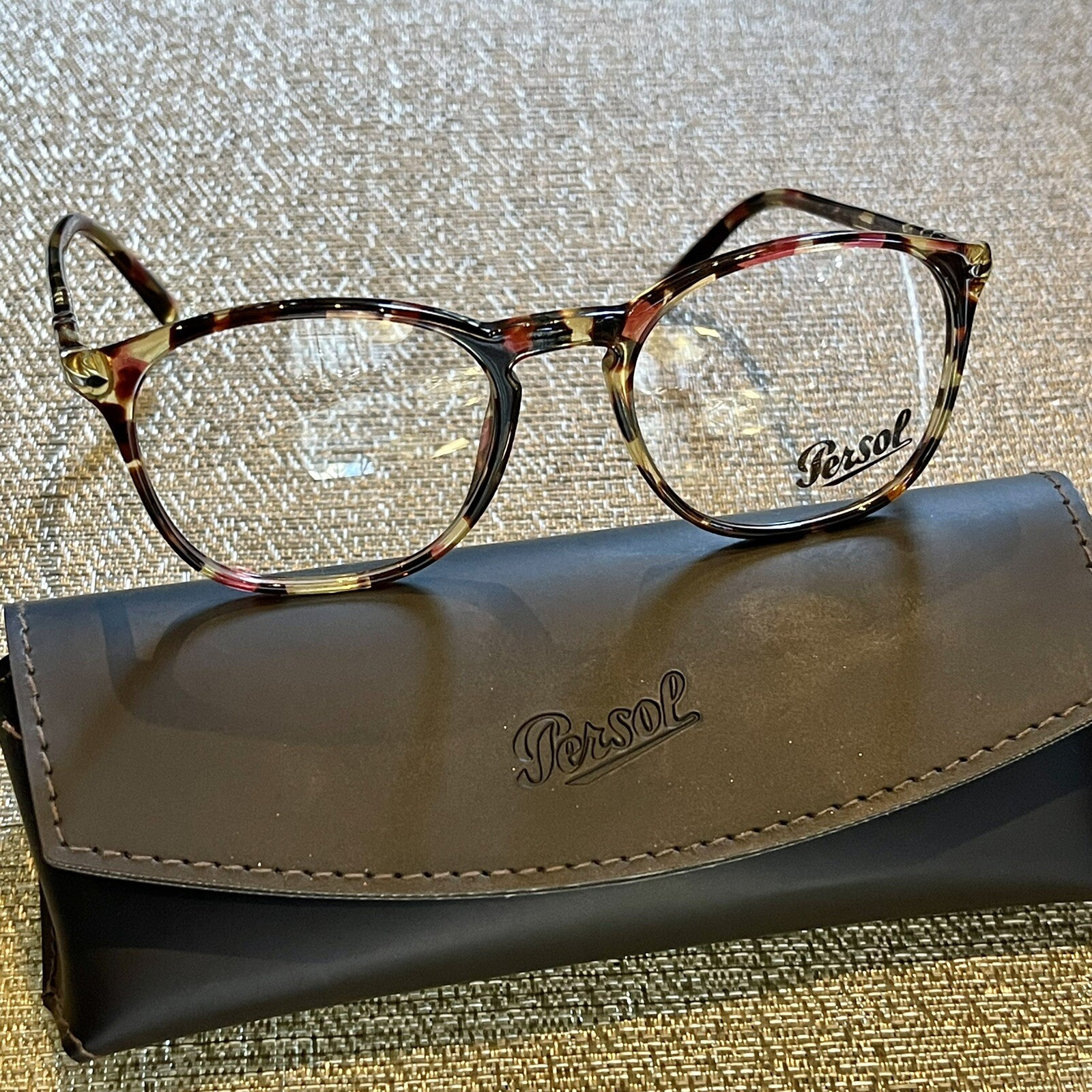 NEW Persol PO 3007 V M 1059 Havana Rose Brown Eyeglasses 52-19-145mm Made ITALY