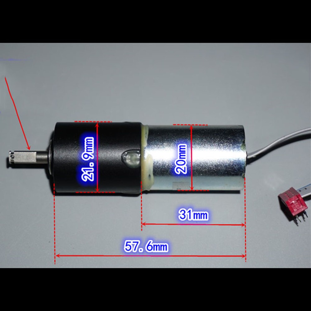 Speed Reduction Stepper Motor Three-Stage Planetary Gear Two-Phase Four-Wire
