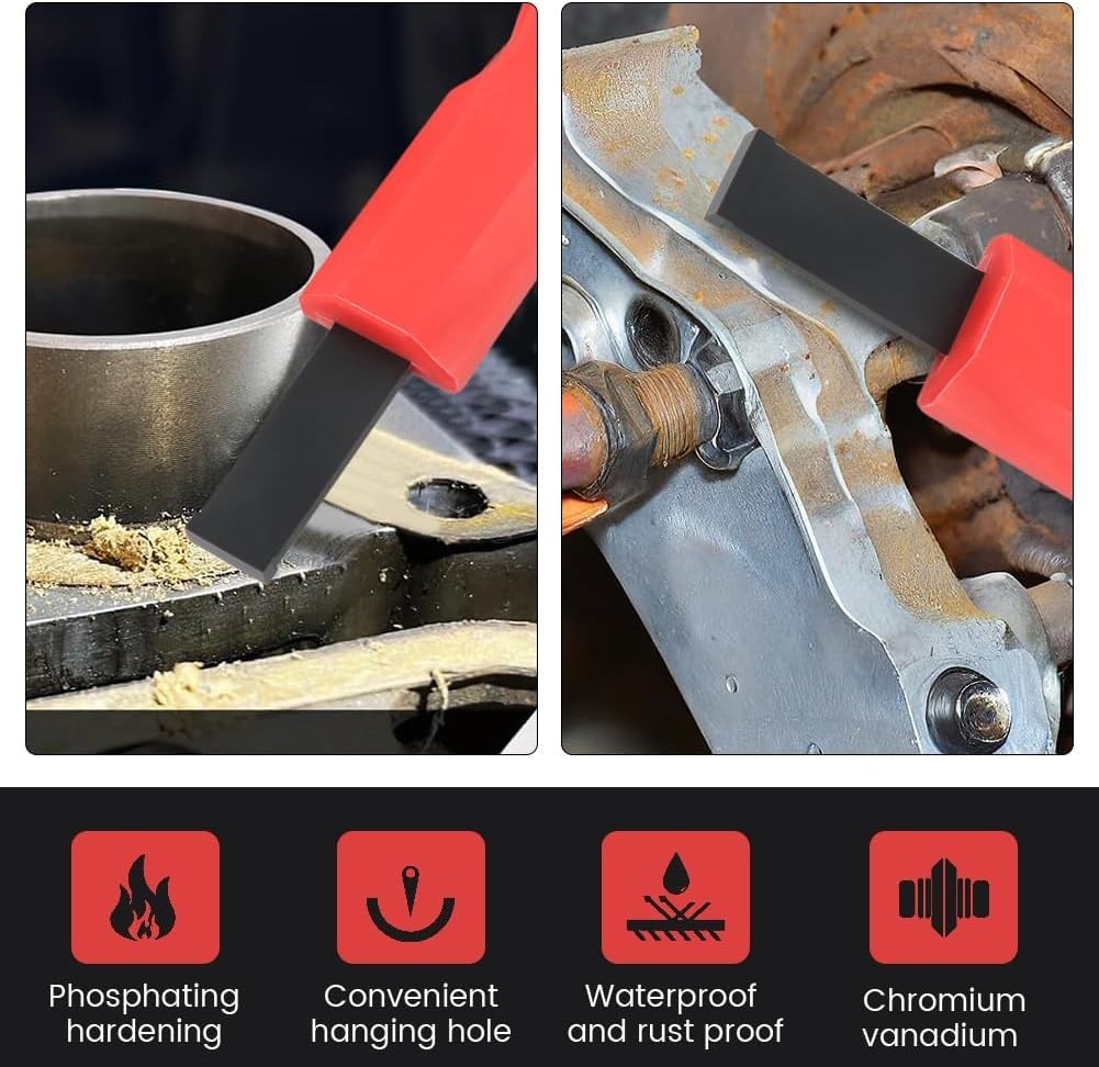 2pcs Carbide Scraper, 1-1/4 Inch and 5/8 Inch Carbide Scraper Set, Gasket Scrape