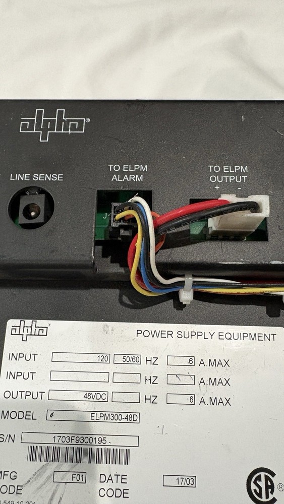 Alpha Technologies FlexNet ELPM300-48D DC UPS Power Supply