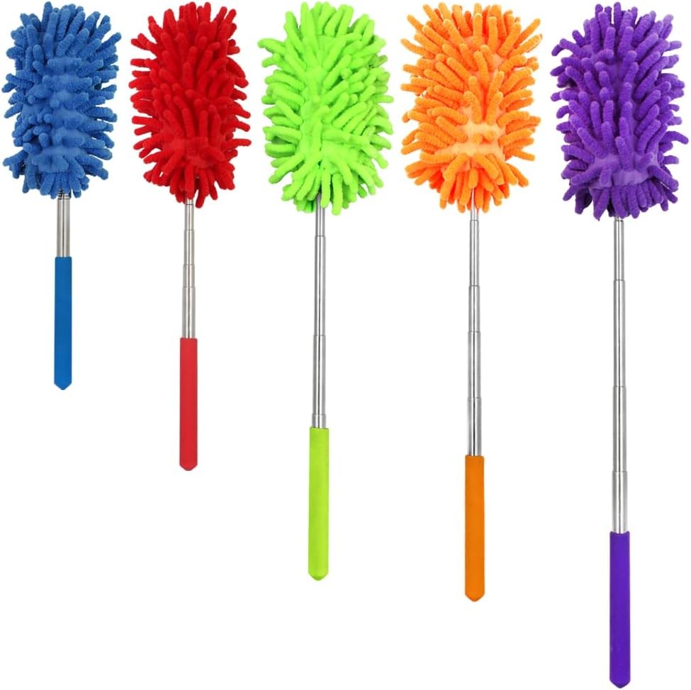Microfiber Extendable Dusters for Cleaning, Aifuda Removable Washable
