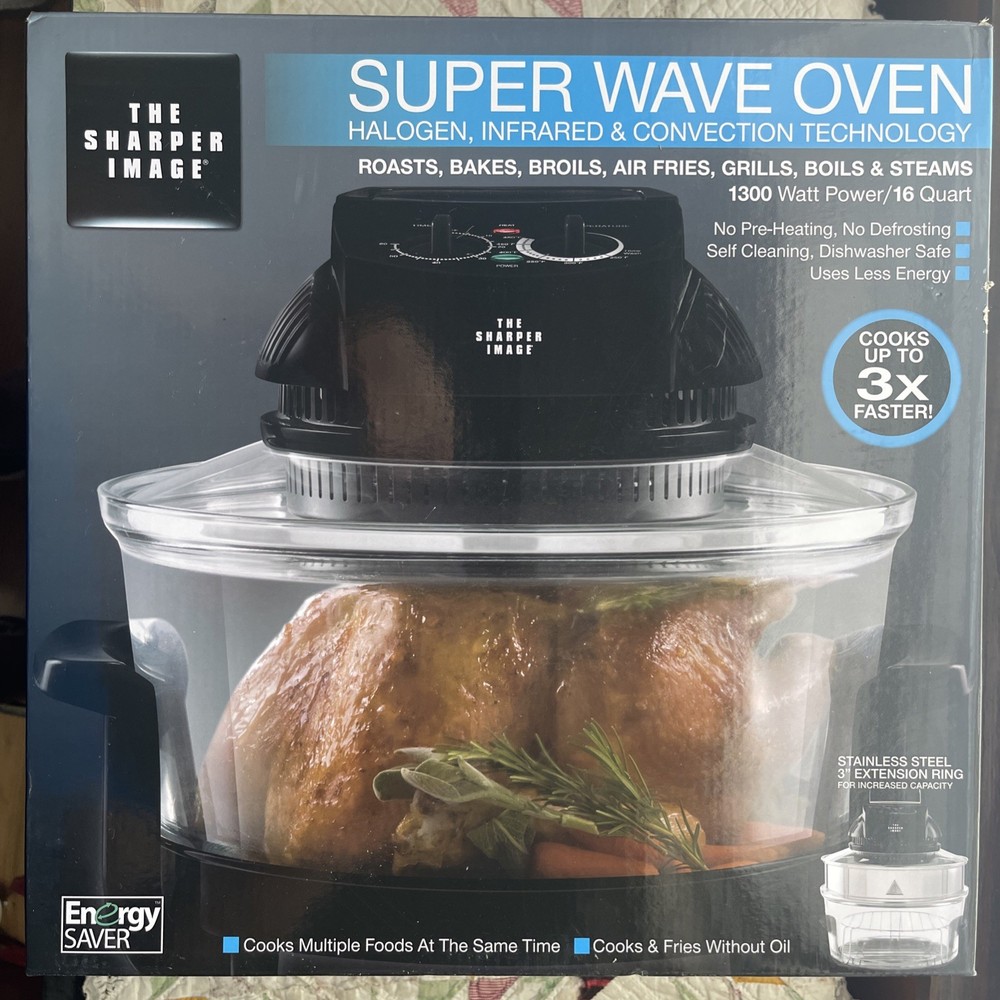 SHARPER IMAGE SUPER WAVE OVEN NEW