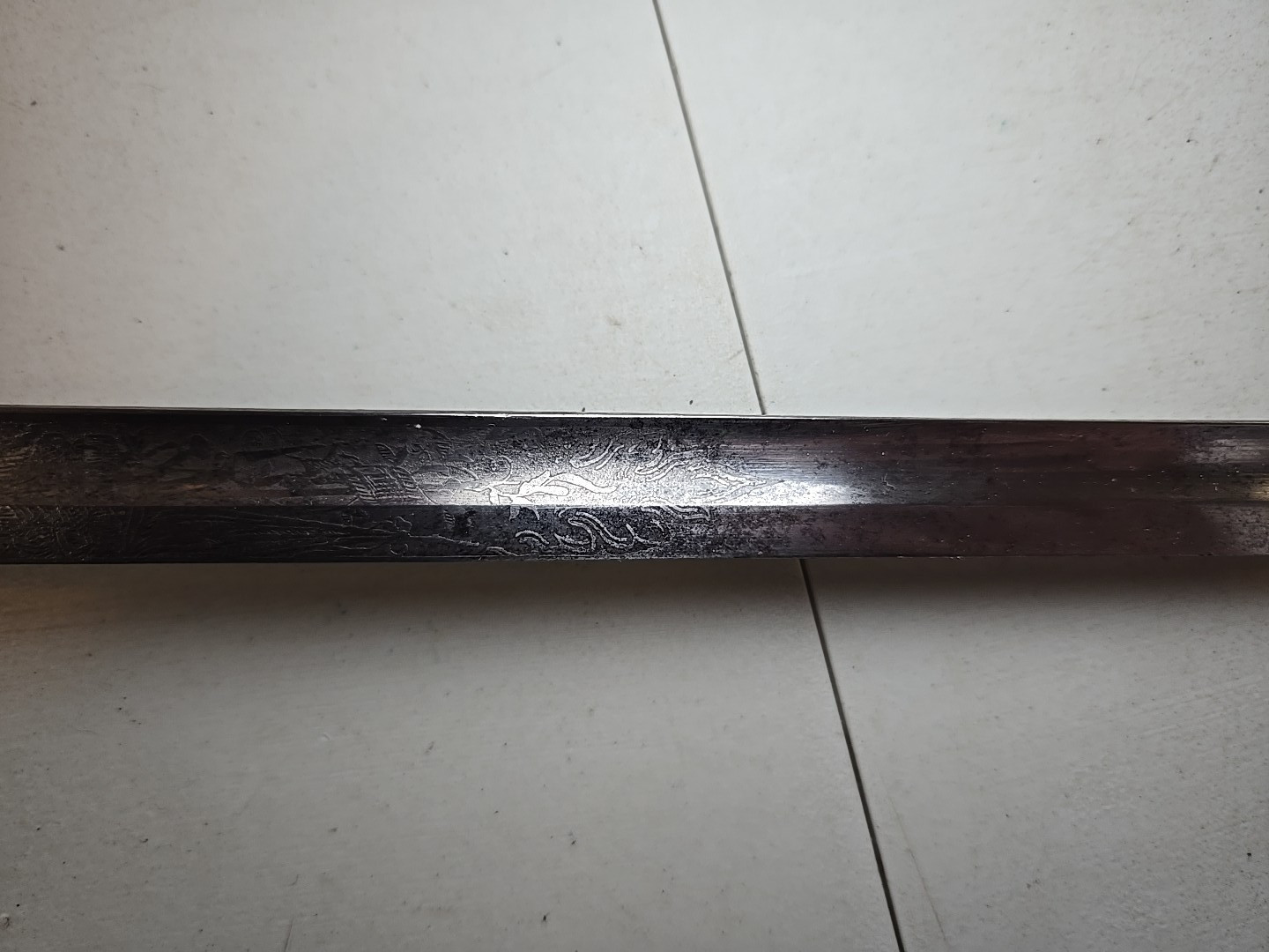 Pre-WWI German Prussian Court Degen Officers Sword - Samuel Hoppe - Etched