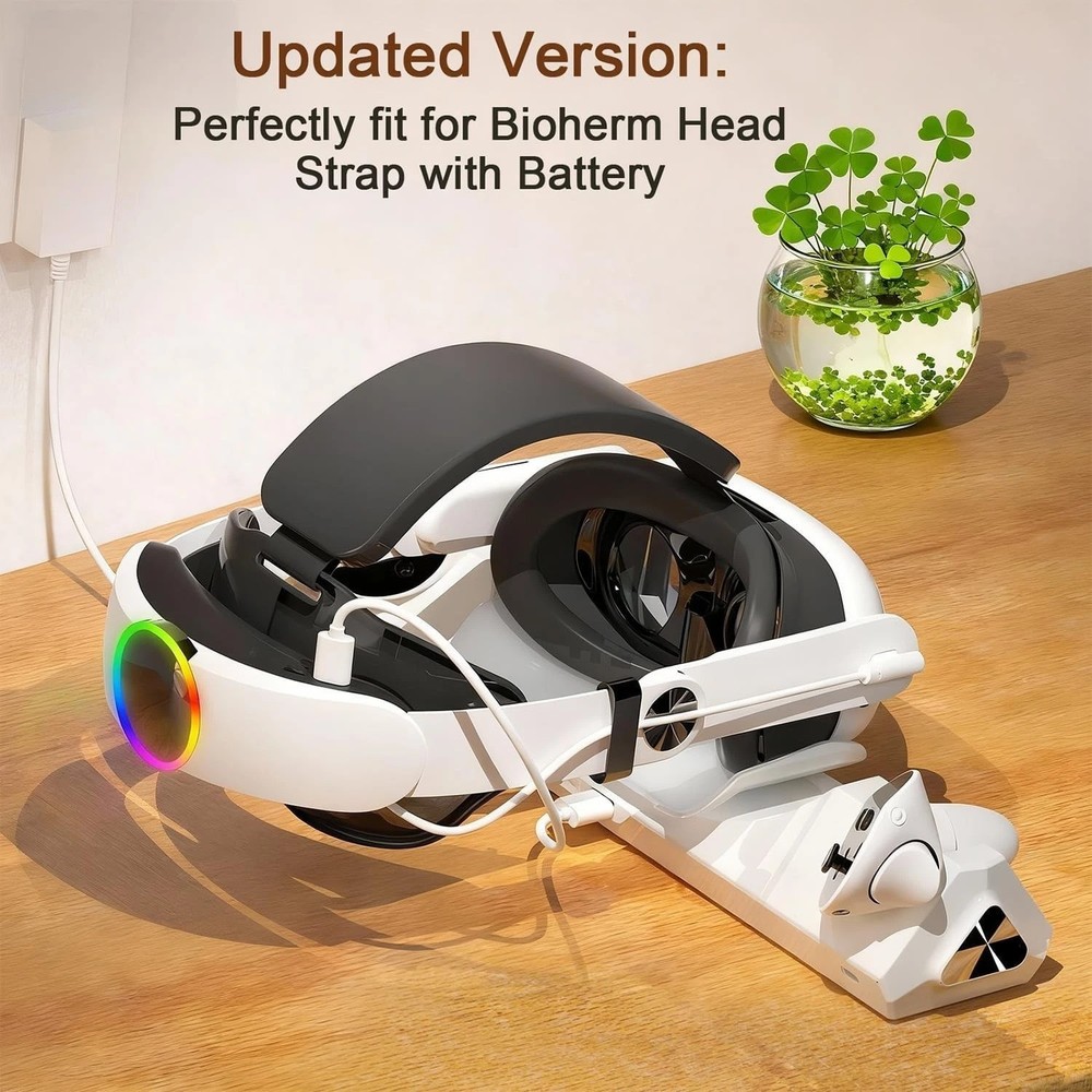 Magnetic Charging Dock for Oculus Quest 3S - Simultaneous Headset & Controllers