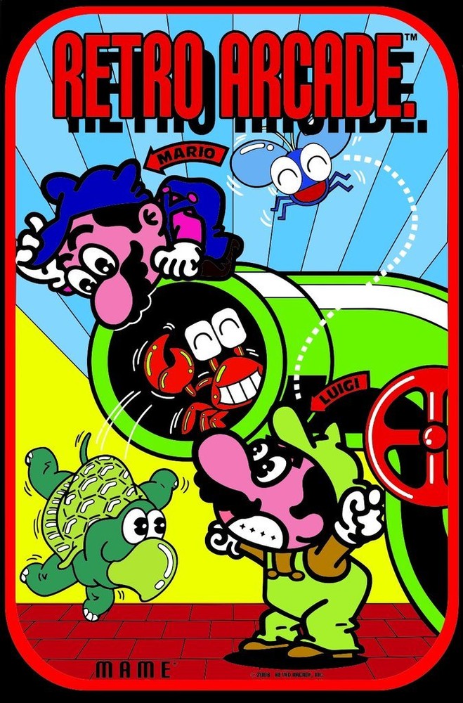 Multicade - MAME - Retrocade Side Art Graphics - Arcade Machine Graphics