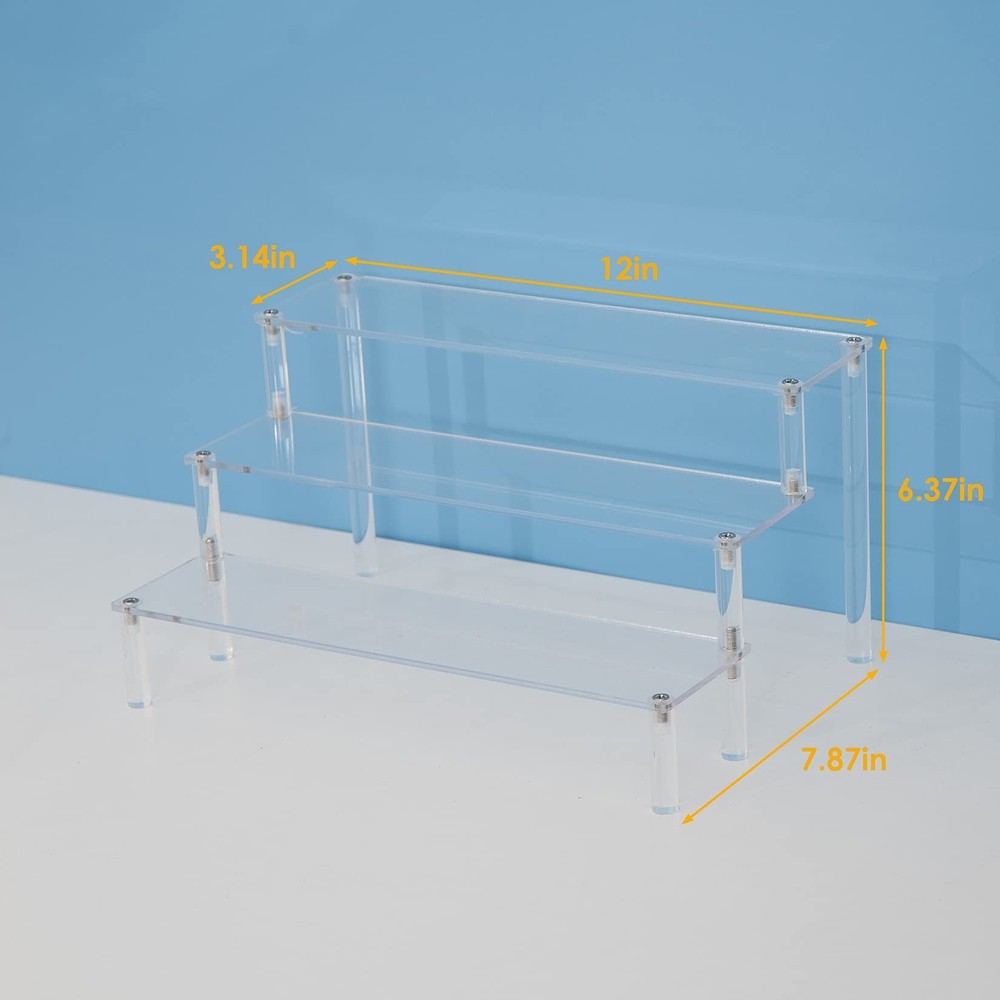 ihomecooker 3 Steps Clear Acrylic Display Riser Cupcake Stand Display for Dec...