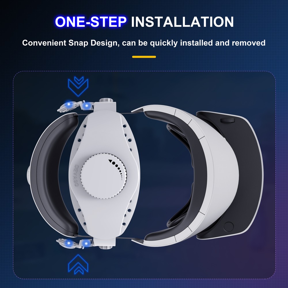 Head Strap for PlayStation VR2 Headset Adjustable Replace Headband Accessories