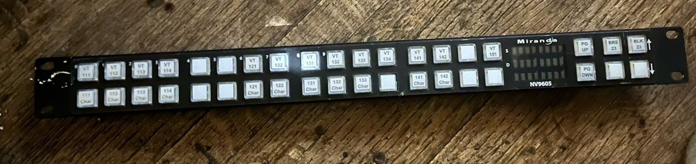 Miranda NV9605 Paging Control Panel Rack mount