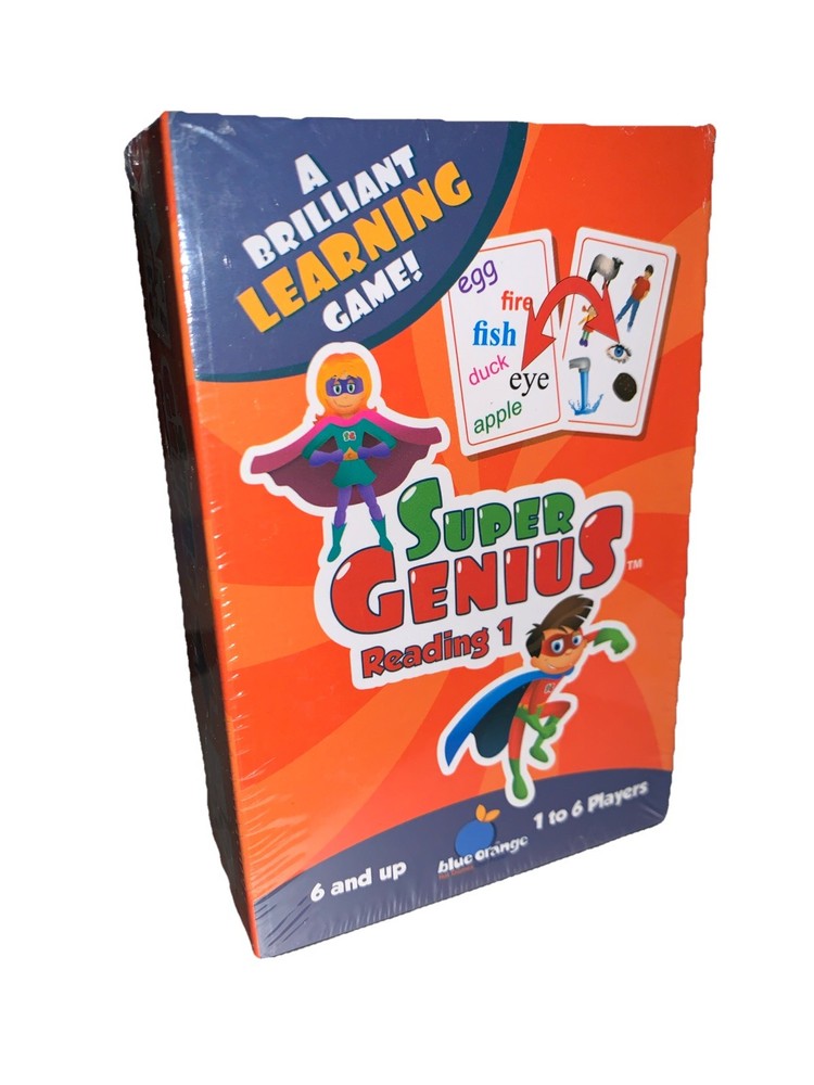 Super Genius Reading 1 Learning Card Game (Complete And Only Played Once)