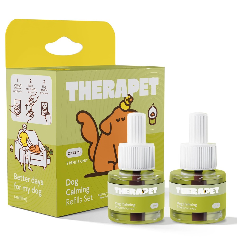 TherapetMD Dog Calming Diffuser Refill Kit (2-Pack, 60-Day Supply) Dog...