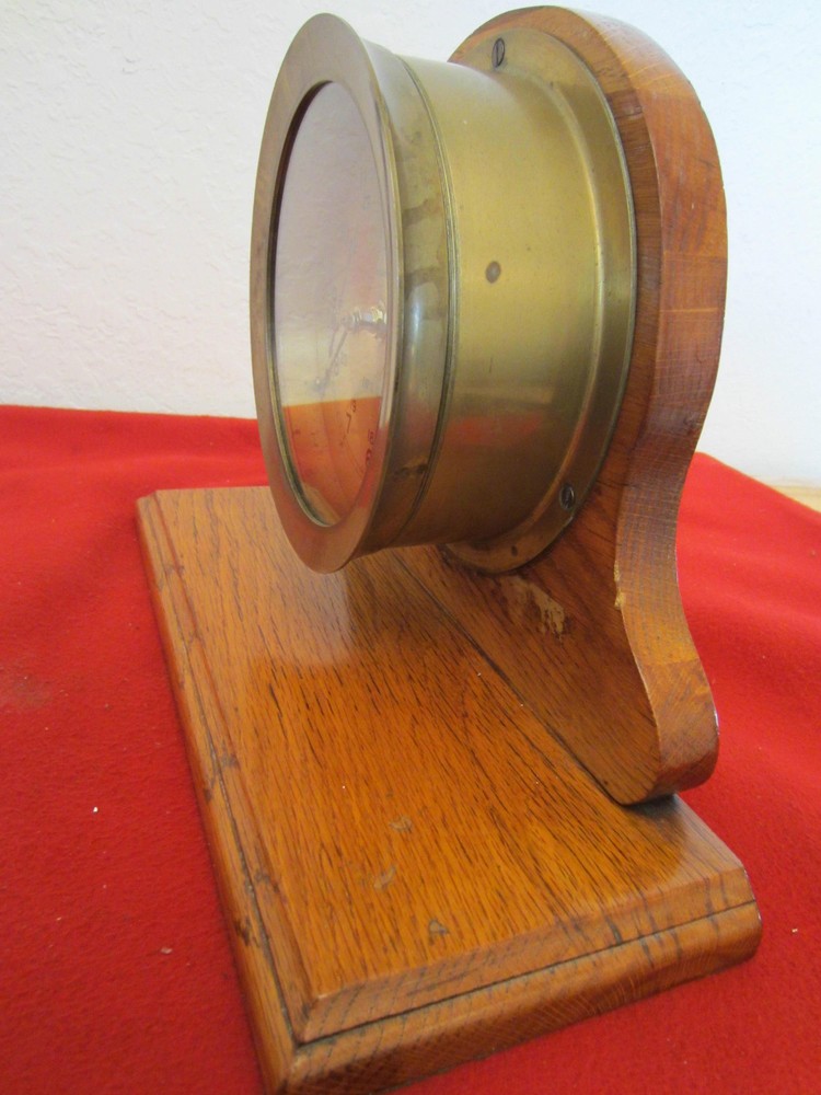 MARITIME," QUARTZ", BRASS SHIP'S MANTLE CLOCK