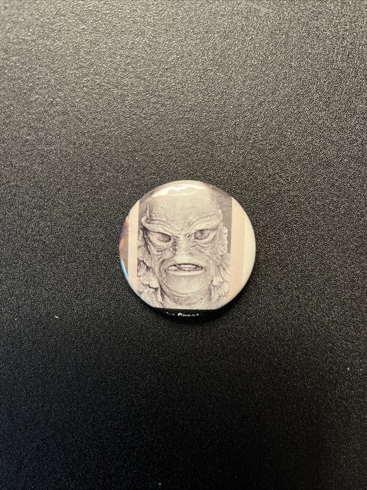 Universal Monsters Creature From The Black Lagoon Button. Original Handmade.