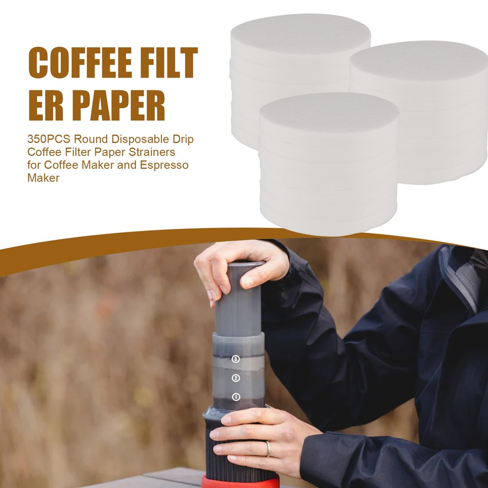 350PCS Round Disposable Drip Coffee Strainers for Coffee Maker6267