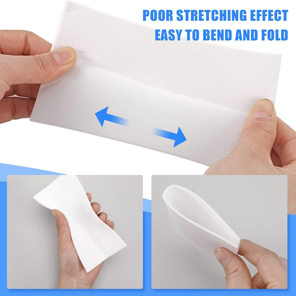 100 Pack Eraser Sheets Sponge Disposable Thin Cleaning Melamine Sheets Foam S...