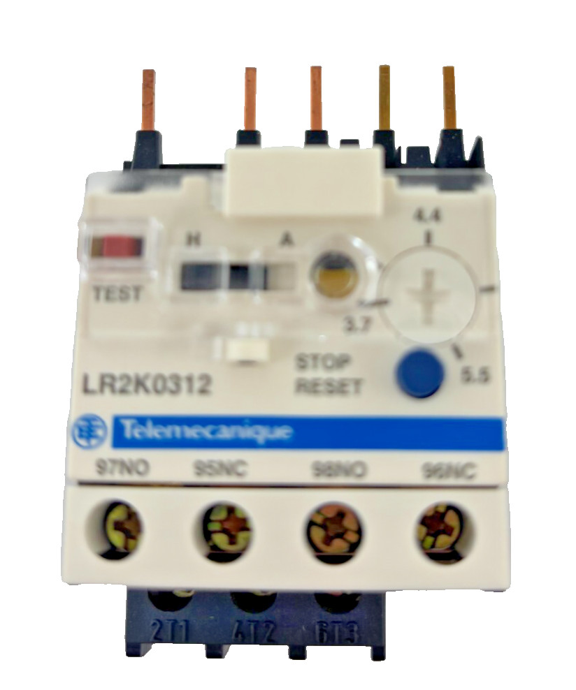 SQUARE D LR2K0312 THERMAL OVERLOAD RELAY 3.7-5.5A