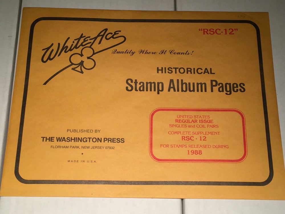 New Package White Ace Pages Regular Issues Complete 1988 RSC-12