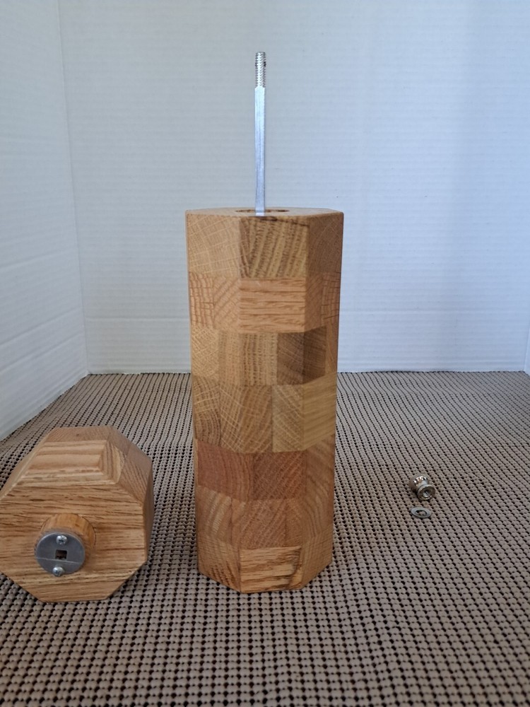 Wood Marquetry Pepper Mill Signed Beljar?