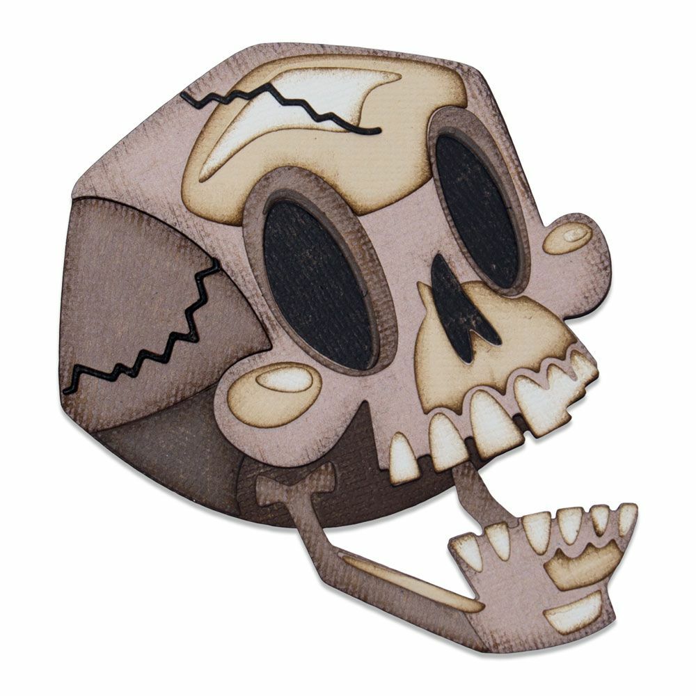 Skelly Skull Halloween Colorize Sizzix Thinlits Die Set by Tim Holtz 664746 NEW!