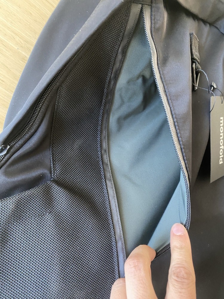 Monofold Compass Backpack NWT Black Gorpcore Unisex Adjustable Straps