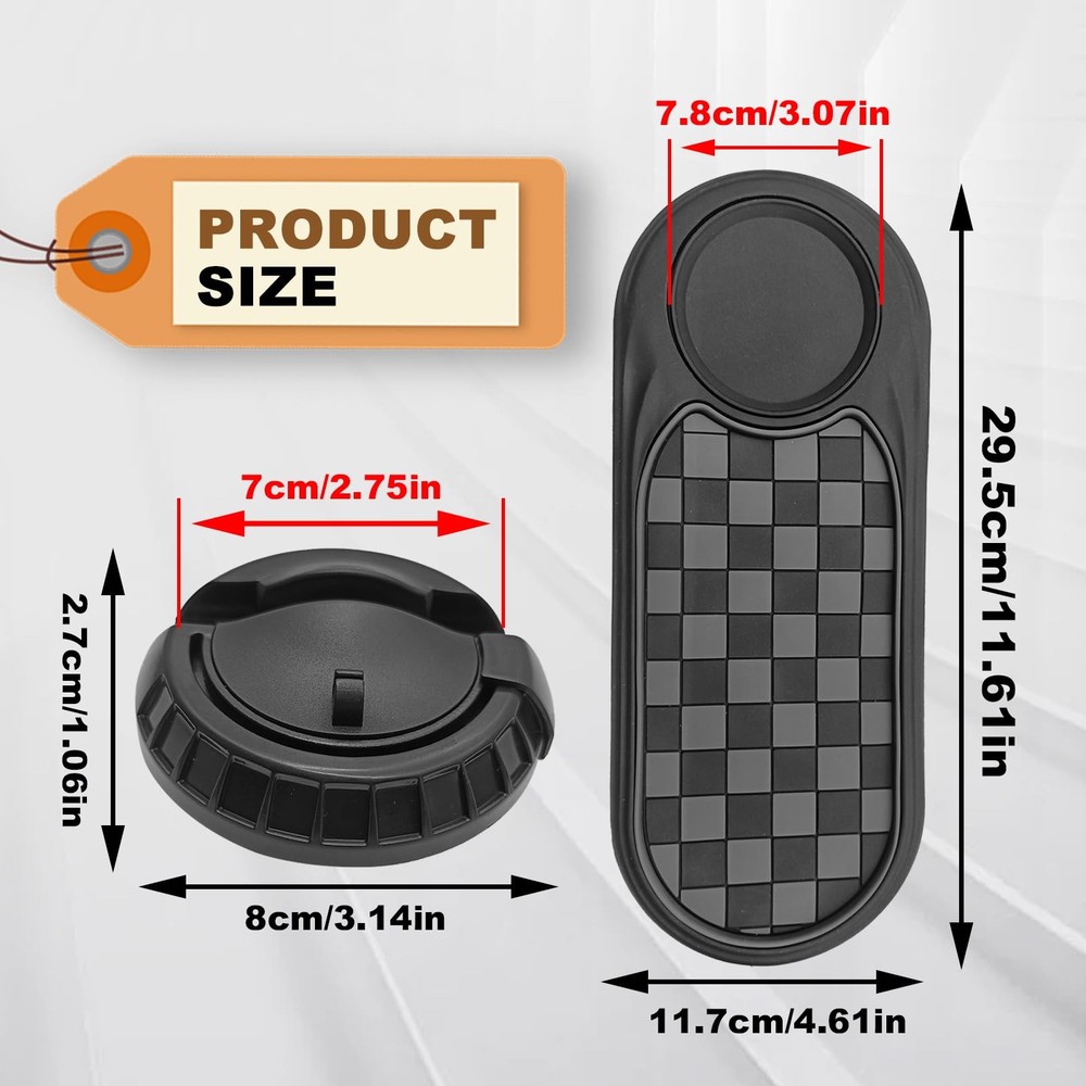 Universal Multifunction AntiSlip Car Dashboard Mat, Rotatable Car Holder Dash...