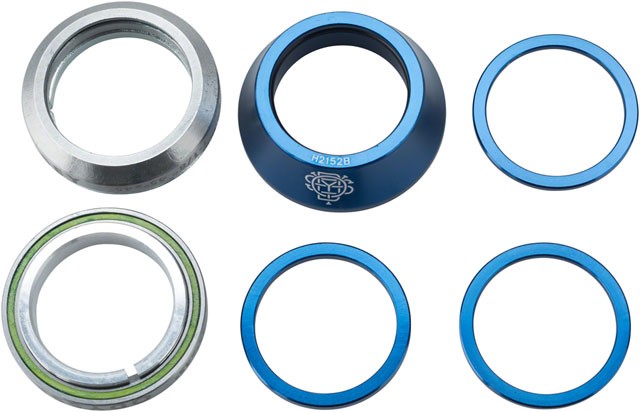 Odyssey Conical Pro Integrated Headset 1-1/8" 45x45 12mm Stack Anodized Blue