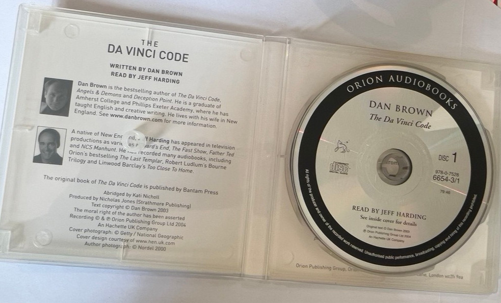 Dan Brown : The Da Vinci Code 5xCD Audiobook