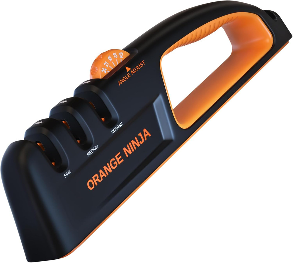 5 Precision Adjust Knife Sharpener- 3-Stage Premium Kitchen Knife Sharpener to R