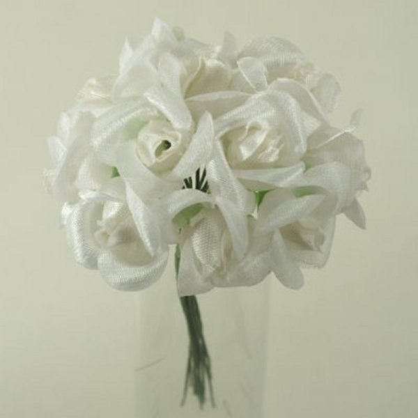 Rosebud Favor Miniature Wedding Decoration Ivory #005201107