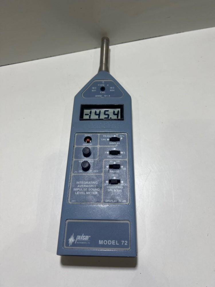 PULSAR 72 Integrating Averaging Impulse Sound Level Meter