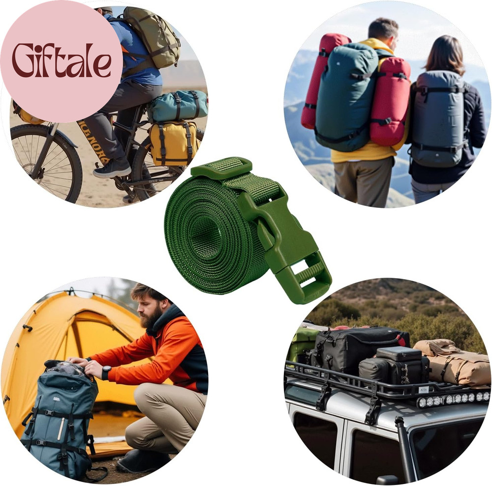 Backpack Accessory Strap Luggage Straps Cover Strap Sleeping Bag Strap with Buck