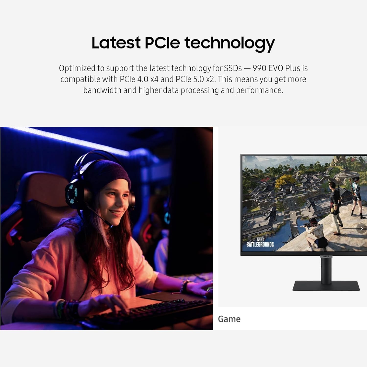 Samsung 990 EVO Plus SSD 4TB, PCIe Gen 4x4 | Gen 5x2 M.2, Speeds Up-to 7,250 MB/