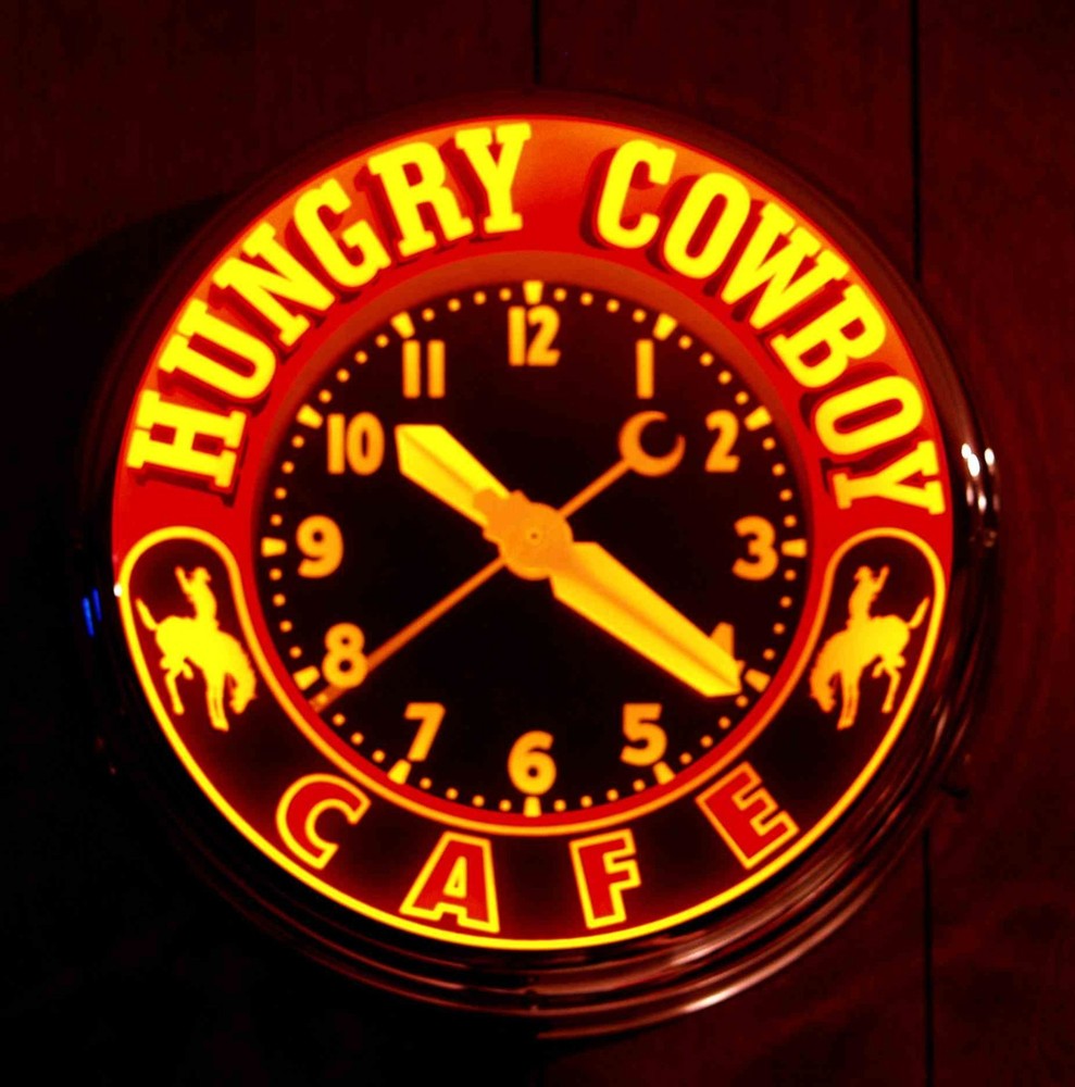 Glo-Dial Neon Clock Crescent Moon Second Hand--2-56 Thread Bushing (NOS)