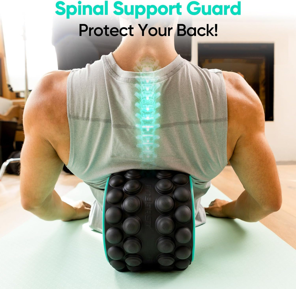 Back Roller, Back Wheel Foam Roller - Targeted Muscle Roller for Deep Tissue Mas