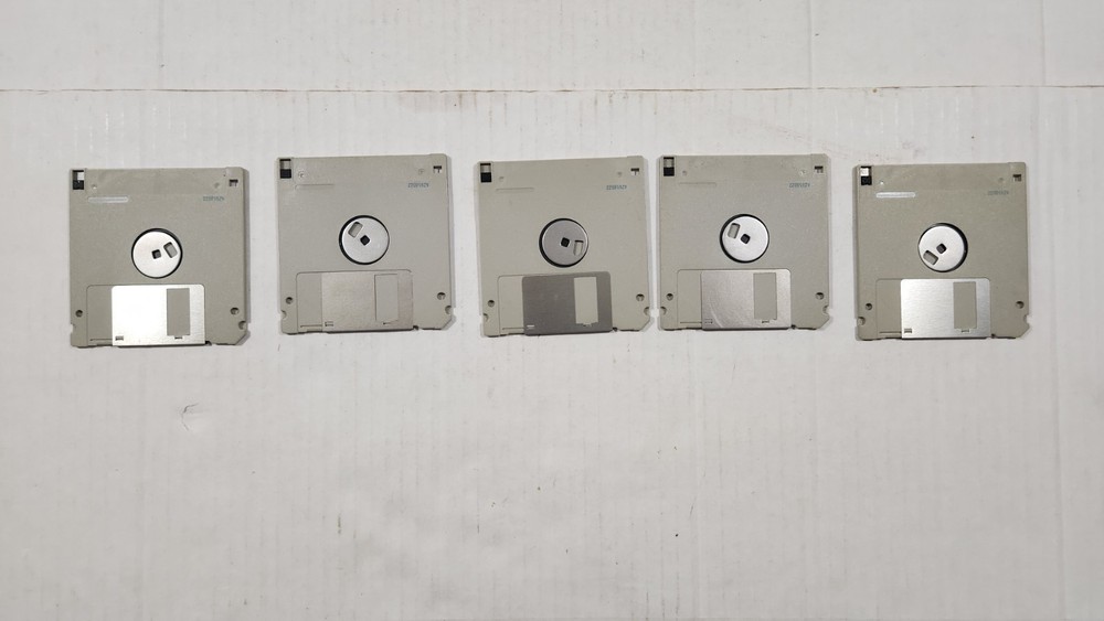 Vintage 3.5" Floppy Disks Microsoft Excel For Windows Disk 1-5