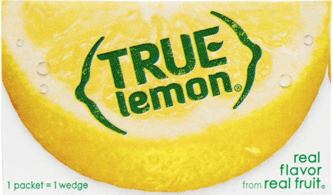 True Lemon Crystallized Lemon - 100 Bulk Pcks   -   FREE SHIPPING