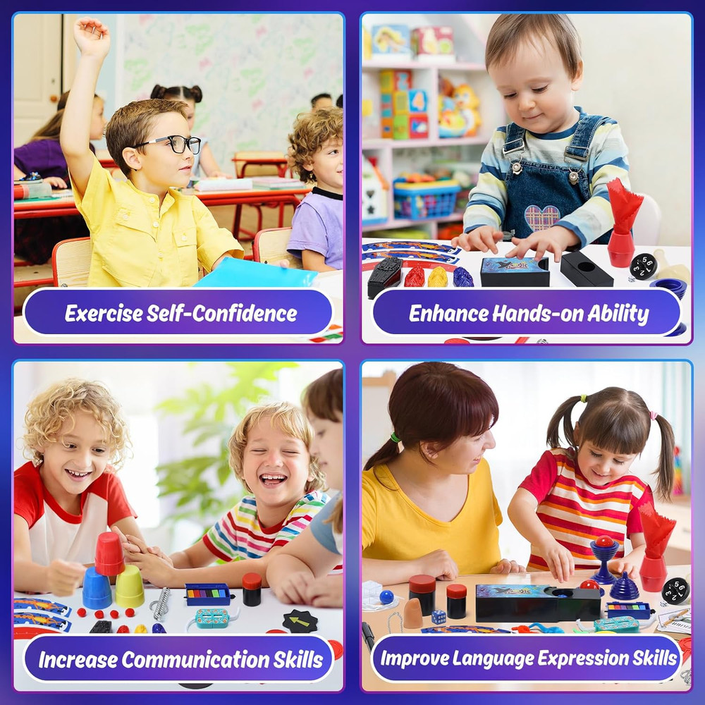 Magic Starter Kit - 100+ Tricks for Kids Age 6-10, Includes Dice Magic Trick,...