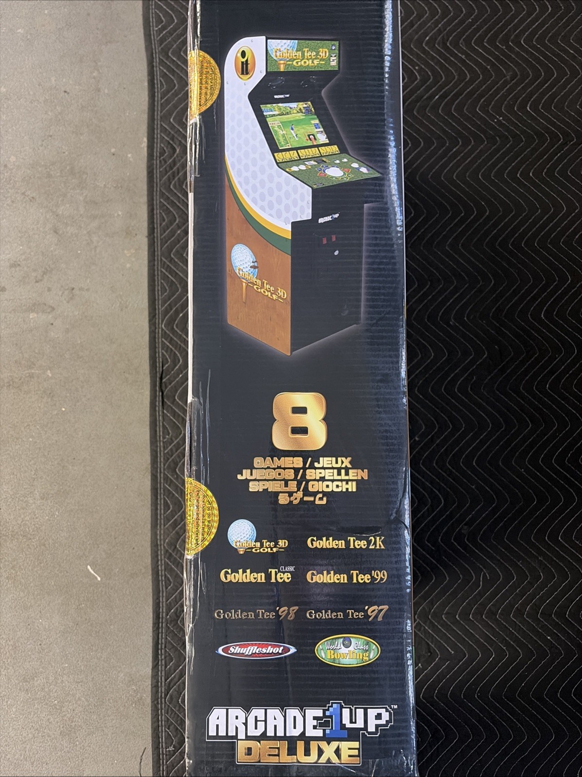 NEW Arcade1up DELUXE - Golden Tee 3D - Golf 35th anniv. edition GOLD SEALED NiCE