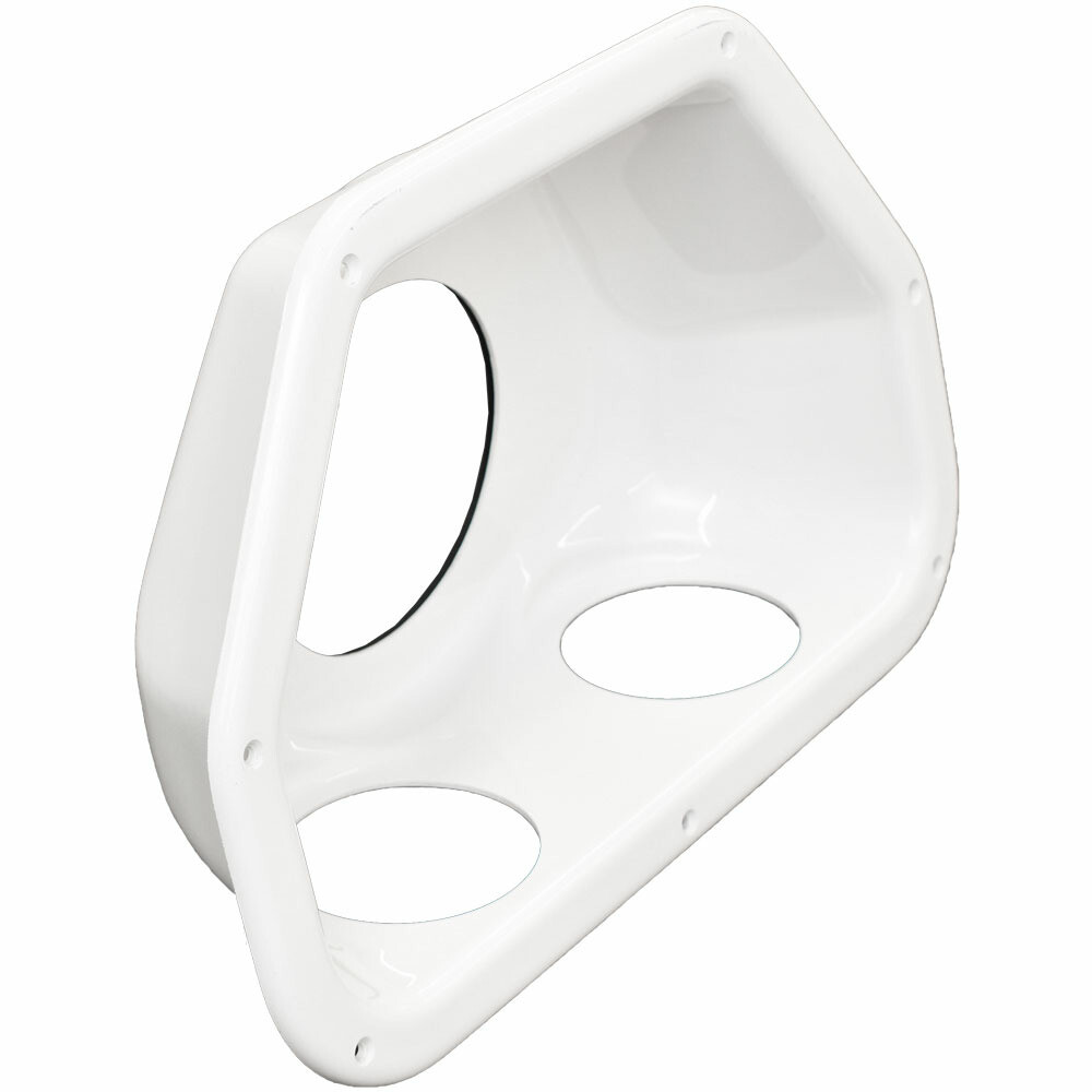 Chaparral Boat Blank Speaker Panel | w/ Cup Holders Off White Plastic