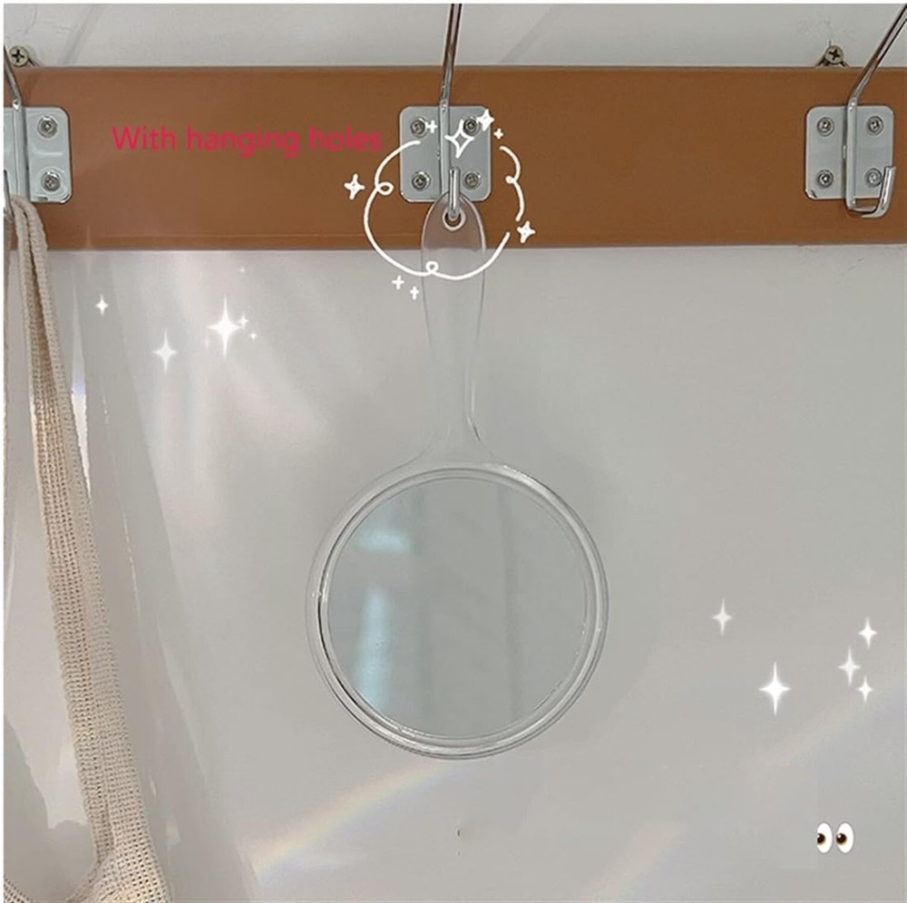 Makeup Hand Mirror, Double-Sided Handheld Mirror 1X/3X Magnifying Mirror with...