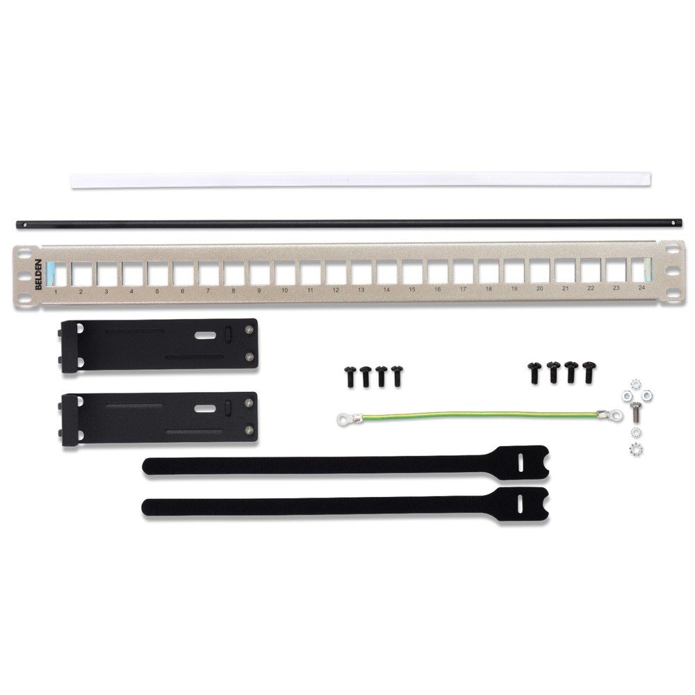 Belden AX104563 24-Port KeyConnect Shielded Patch Panel 1U