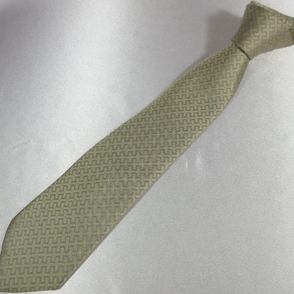 Hermes H pattern silk tie
