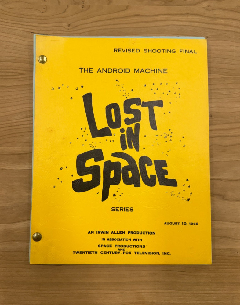 1966 Lost in Space "The Android Machine" Sci Fi TV Irwin Allen Production Script