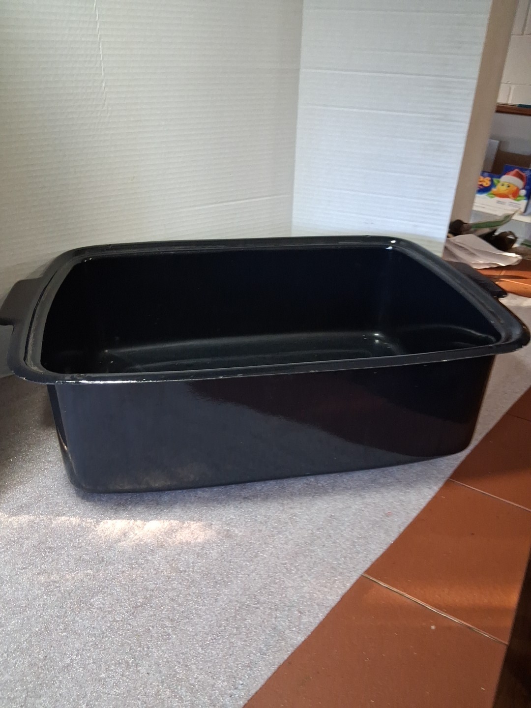 Vtg Enamelware Pan Insert For General Electric Roaster 123C19 Replacement Part