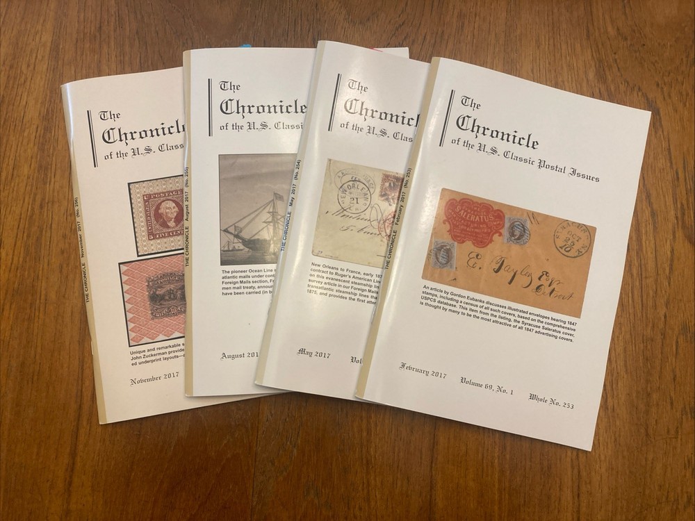 The Chronicle of US Classic Postal Issues 2017 Full year