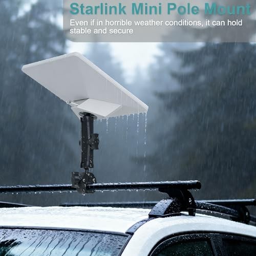 Starlink Mini Mount for 2025 Version,360° Adjustable Super Clamp Mount