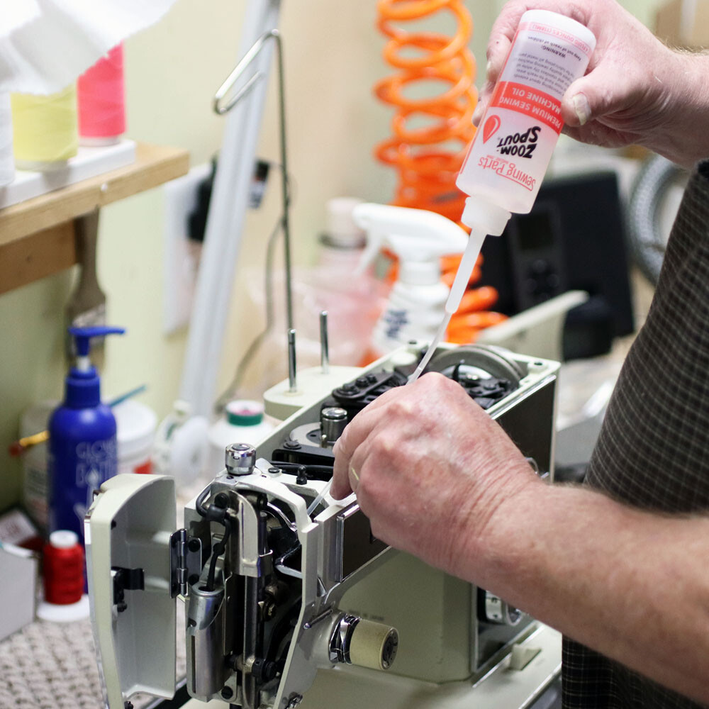 Premium Sewing Machine Oil with Zoom Spout Oiler - 4 ounce