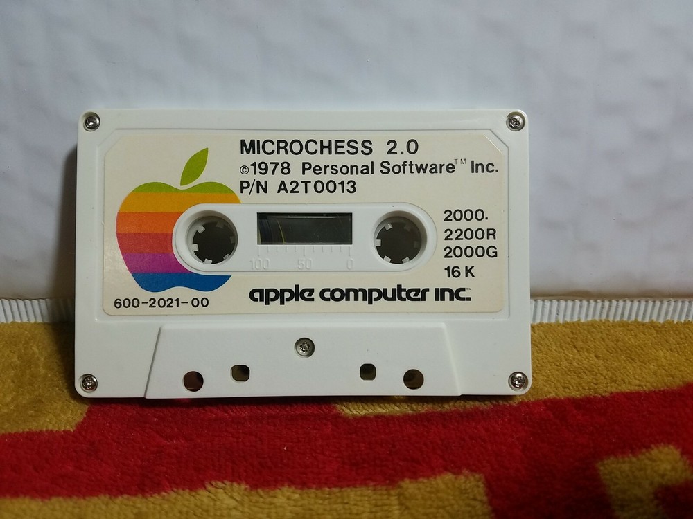 Apple Microchess 2.0 1978 Personal Software Cassette P/N A2T0013